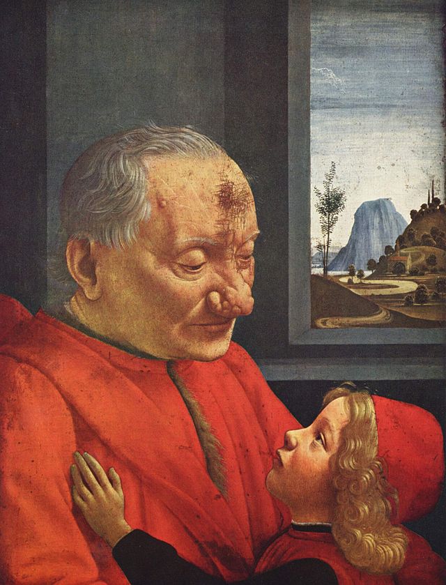 domenico-ghirlandaio-1490-ritratto-di-vecchio-con-nipote